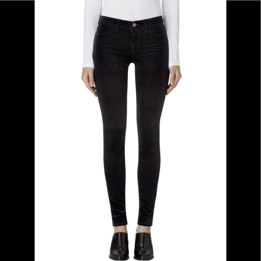 J. Brand 815 MID-RISE SUPER SKINNY IN VELVET